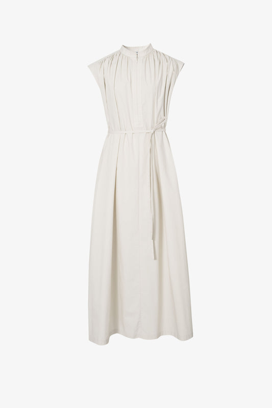 light khaki sleeveless work dress for business casual women dress view